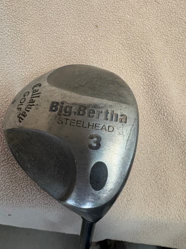 Callaway Big Bertha Steelhead Right Handed Fairway Wood Regular Flex 3 Wood (Used)