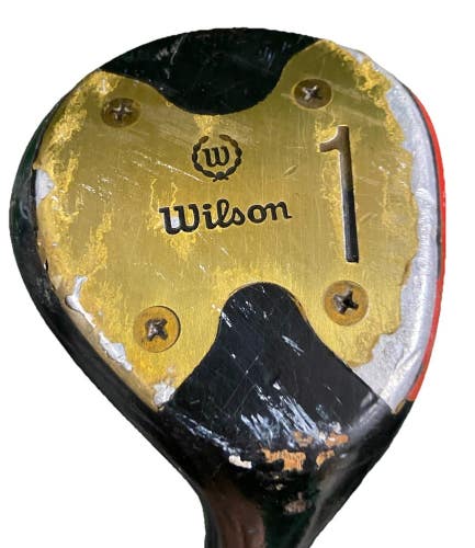 Wilson Power Sole Persimmon 1 Wood Driver Matched Flex RH Regular Steel 43" HC