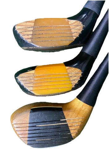 Keller Registered Persimmon Wood Set Driver Plus 3w,4w RH Men's Stiff Steel HC's