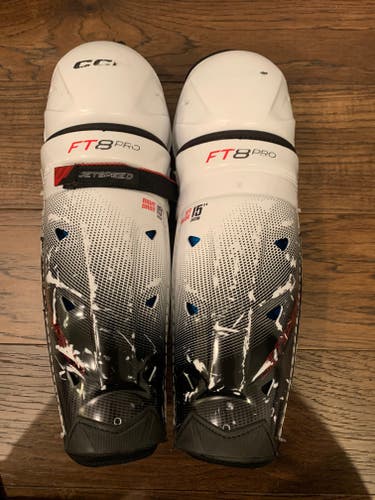 Senior CCM JetSpeed FT 8 PRO 15" Shin Pads (Used)