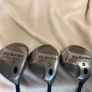Men's Callaway Big Bertha Steelhead Right Handed Clubs (Full Set) Stiff Flex (Used)