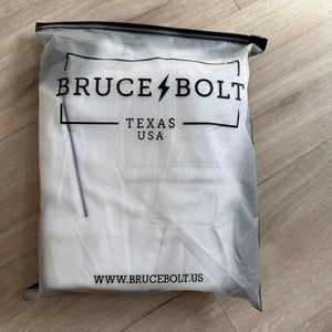 Bruce Bolt Softball Knicker Youth Game Pants, White/navy pinstripe | NEW