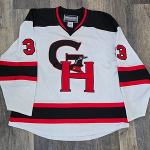 Police Fire, Guns & Hoses White Reebok Hockey Jersey #33