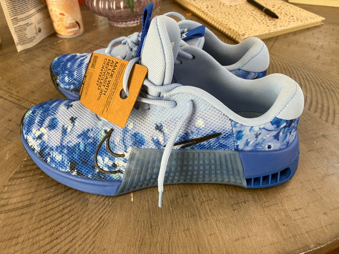 nike metcon 9 amp aluminum racer blue size 10