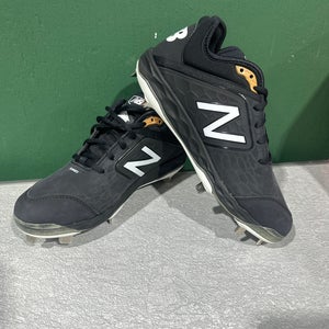 Black Men's Size M 7.0 (W 8.0) Adult New Balance 3000v4 Low Top Metal (New)