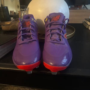 Purple Men's Size M 10.5 (W 11.5) Adult New Balance 4040v5 Low Top Metal (Used)
