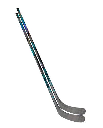 New 2 pack Bauer Vapor Hyperlite 2 (teal Twitch dress) Pro Stock - LH, P92, 55 Flex