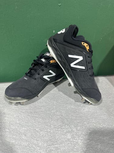 Black Men's Size M 8.0 (W 9.0) Adult New Balance 3000v4 Low Top Metal (New)