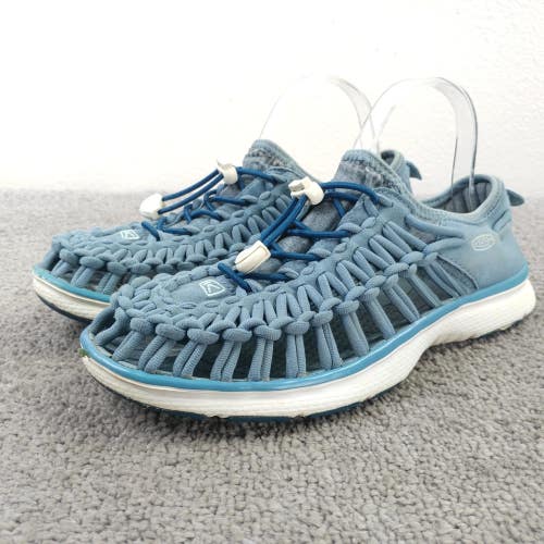 Keen Uneek Sandals Womens 7.5  Shoes Fisherman Bungee Cord Blue Beach