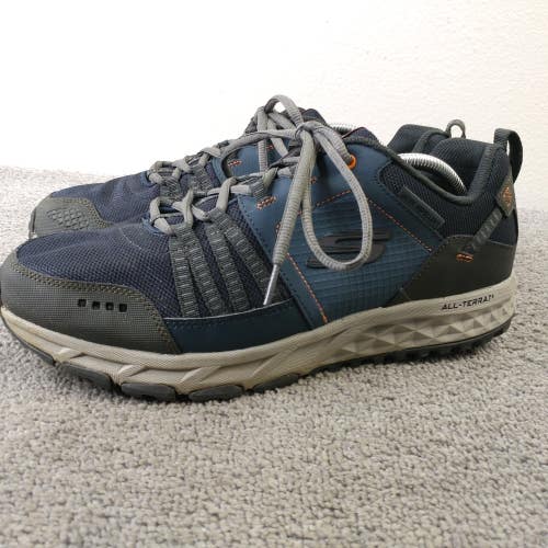 Skechers Escape Plan Sneakers Mens Size 10.5 Shoes Water Repellant Blue Gray