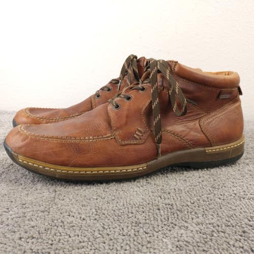 Pikolinos Chukka Boots Waterproof Mens Size 46 EU Shoes Brown Leather Lace Up