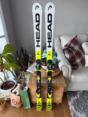 Unisex 2020 HEAD WC Rebels i.GS RD 152 cm Racing Skis With Bindings Max Din 11 (Used)