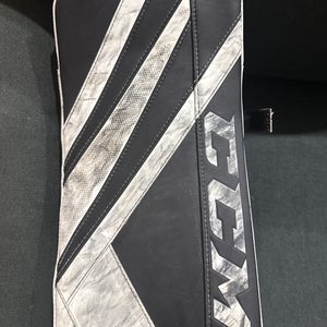 CCM EFlex 5.9 Goalie Glove + Blocker Set Full Right Skate Lace Pocket  Excellent Condition