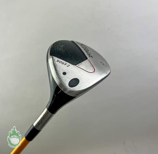 Used Right Handed Titleist 906 F2 3 Wood 15* 85g Stiff Flex Graphite Golf Club