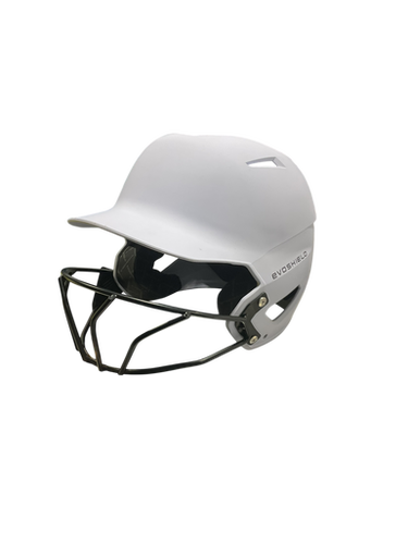 Used Evoshield HELMET W/ MASK Batting Helmet w/Mask White SM 11834-S000045587