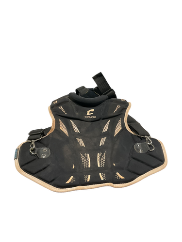 Used Champro BLACK CHEST PROTECTOR Catchers Chest Protector Black Junior 11834-S000045566