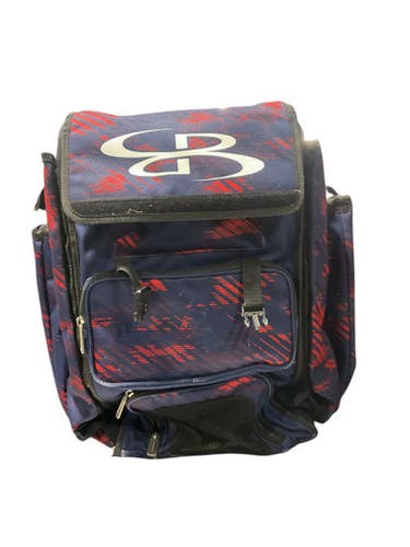 Used BoomBah RWB CARRY BACKPACK BB/SB Player Backpack Navy Blue And Red 11834-S000045341