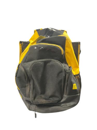 Used Demarini BLK/YLW BACKPACK BB/SB Player Backpack Yellow 11834-S000045361