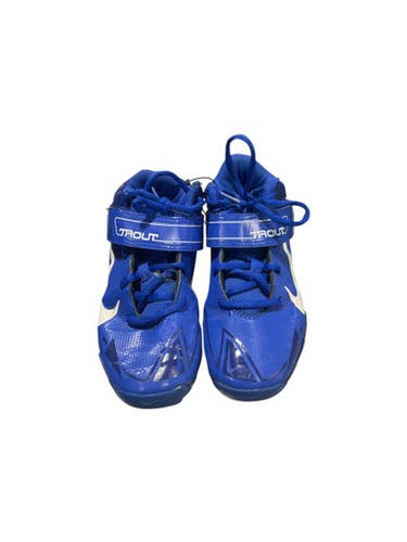 Used Nike TROUT CLEATS BB/SB Cleats Royal Blue Junior 03 11834-S000045194