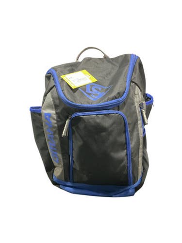 Used Louisville Slugger BLK/BLUE BACKPACK BB/SB Player Carry Bag Black 11834-S000044340