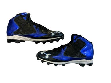 Used Under Armour Adult FB Cleats Black And Navy Blue Senior 11 11873-S000231174