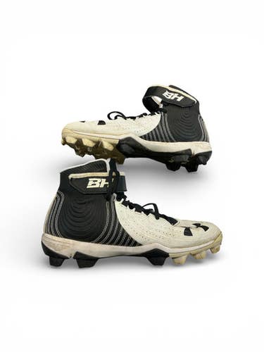 Used Under Armour BRYCE HARPER BB/SB Cleats Black And White Senior 8 11873-S000231172