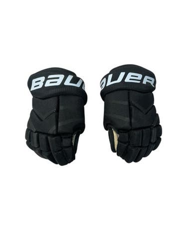 Used Bauer SUPREME ONE .4 Junior Gloves Black And Orange 10" 11835-S000203504