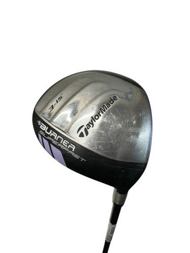 Used Taylormade BURNER SUPERFAST Womens Fairway Wood RH Black 3 Wood 11835-S000203512