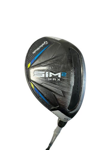 Used Taylormade SIM 2 MAX Mens Hybrid Club RH Black 5 Hybrid 11835-S000203600