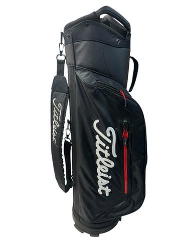 Used Titleist CLUB 7 CART BAG Mens Cart Bag Red And Black 11835-S000203828