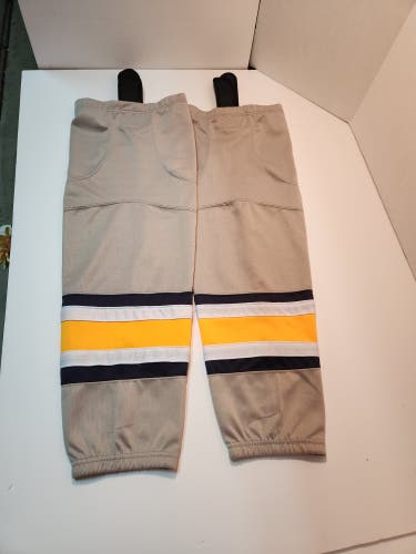 Gray Gold Navy  29" Senior Large Socks (New)