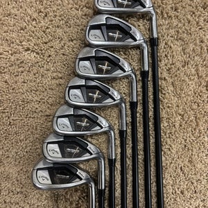 Men's 2022 Callaway Rogue ST Max Right Handed Iron Set Regular Flex Graphite Shaft (Used)