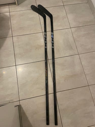 Senior CCM JetSpeed FT7 Pro (black) Left Hand Hockey Stick P28 75 Flex (New)