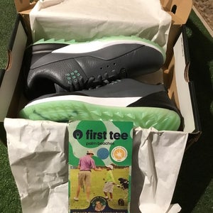 Nike Michael Jordan ADG 3 Size 7.5 Golf Shoes Dark Grey/Green Glow-Black