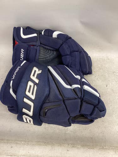 Used Bauer VAPOR X PRO Senior Gloves Navy Blue 15" 11851-S000042663