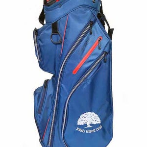 Callaway ORG14 Cart Bag (10",14-way top, Navy, 2022) John's Island Club Logo NSW