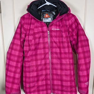 Columbia Whirlibird Omni-Heat Interchange Jacket 3-in-1 Pink Plaid Women Size S