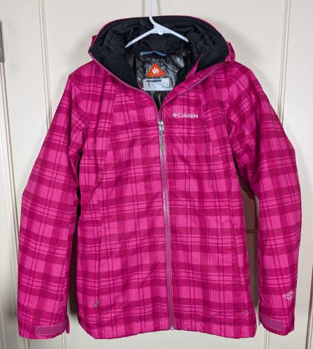 Columbia Whirlibird Omni-Heat Interchange Jacket 3-in-1 Pink Plaid Women Size S