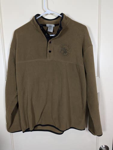 Duluth Pack 1/4 Snap Fleece Pullover Adult Size: L Brown Outdoors Canoing