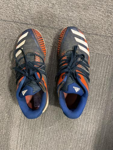 Used Adidas THREE STRIPE LIFE BB/SB Cleats Navy Blue Junior 03 11614-S000229898