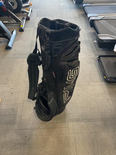 Used Ping HOOFER VANTAGE 5 WAY Mens Stand Bag Black 11614-S000229850