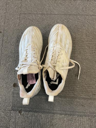 Used Adidas ADIZERO Adult FB Cleats White Senior 9.5 11614-S000229845