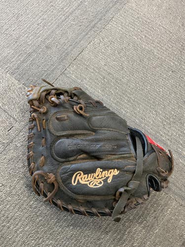 Used Rawlings PREMIUM SERIES BB/SB Catchers RH Throw Black 32 1/2" 11614-S000229824