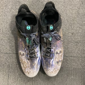 Used Under Armour BLUR SMOKE 2.0 Adult FB Cleats Royal Blue Senior 11 11614-S000229929