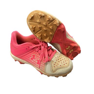 Used Under Armour LEADOFF BB/SB Cleats Pink Youth 13.0 11760-S000087077