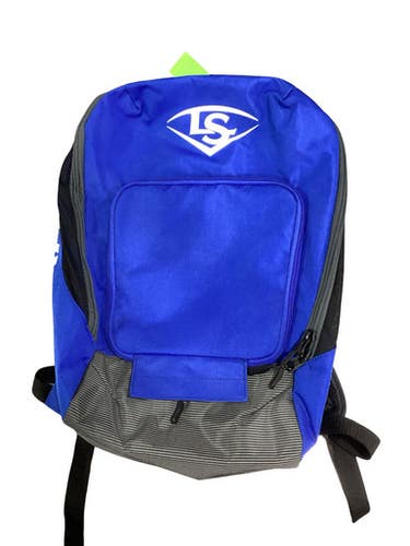 Used Louisville Slugger 2 BAT BACK PACK BB/SB Player Backpack Royal Blue 11347-S000262844