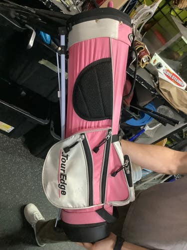 Used Tour Edge TOUR EDGE JUNIOR BAG Jr Stand Bag Pink 10743-S000477854
