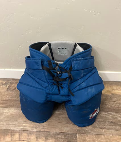 Colorado Avalanche Pro Stock CCM Goalie Pants - Senior Large - (Used)