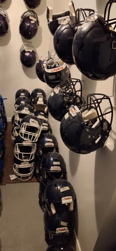 4 bundles of Riddell navy blue Speed Helmets (Used)