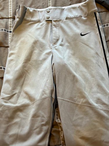 Gray Men's Small Adult Nike Game Pants (Used)